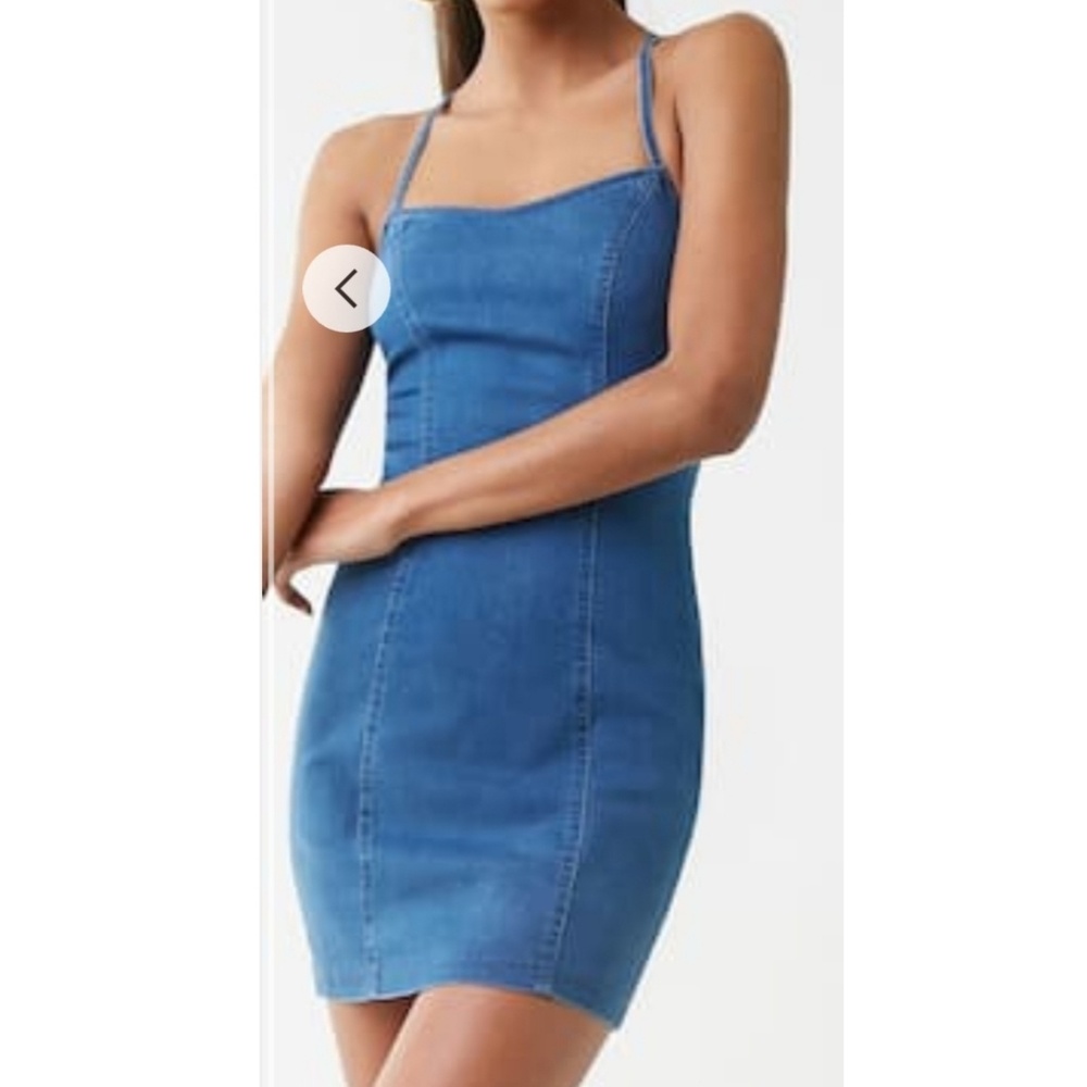 Denim Tie Back Dress